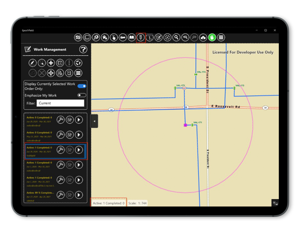 How to Associate Map Markups with Work Orders