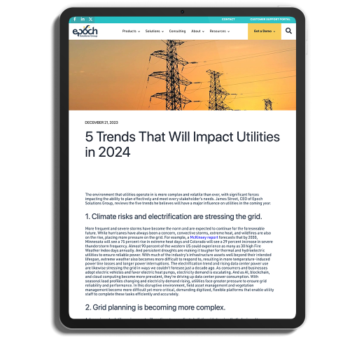 Tablet - 5 Trends for Utilities